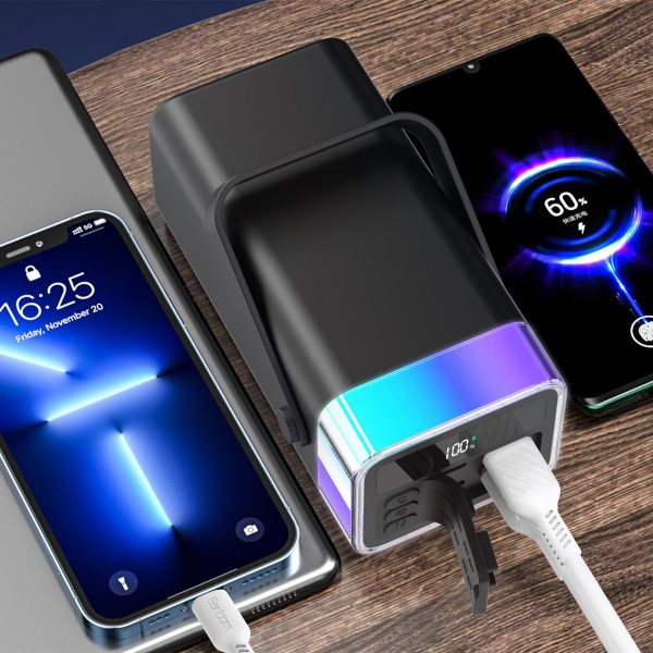 Преносима батерия Earldom ET-PD38 40 000mAh, Черен - 87084