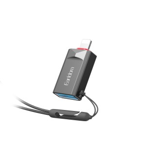 Преходник Earldom ET-OT87L, USB3.0 към Lightning, OTG, Черен..
