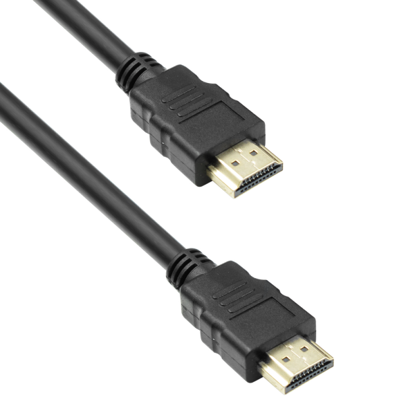 Кабел, DeTech, HDMI - HDMI M/М, 1.3m, Без ферит, Черен - 18306