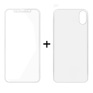 Стъклен протектор за дисплей и гръб, Remax Caesar, за iPhone..