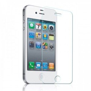 Стъклен протектор No brand, за iPhone 4/4S, 0.3 mm, Прозраче..