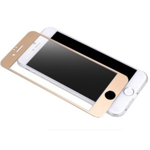 Протектор дисплей No brand за iPhone 6/6S, Силикон, Златен -..