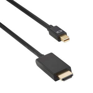 Кабел DeTech Mini DP - HDMI M/M, 14+1 cooper, 1.8м, Черен - ..