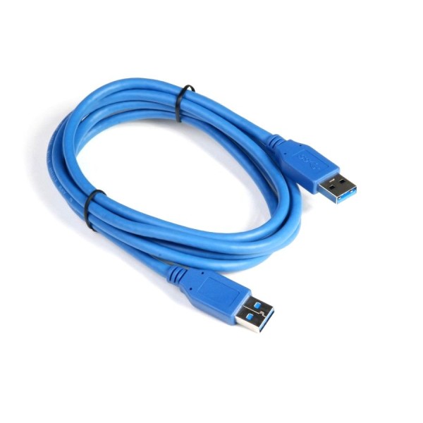 Кабел DeTech USB M / USB M 3.0 1.5m, Син - 18143