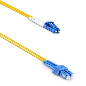 Оптичен пач кабел DeTech, SC-LC, UPC, Singlemode, Duplex, 5...