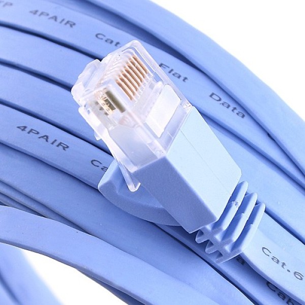 Кабел DeTech LAN - LAN Cat:6, Flat, 1.5m - 18130