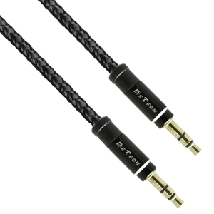 Аудио кабел DeTech DE-04AUX, 3.5mm жак, М/М, 1.0м, Черен - 4..