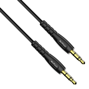 Аудио кабел DeTech DE-10AUX, 3.5mm жак, М/М, 1.0м, Черен - 4..