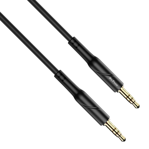 Аудио кабел DeTech DE-11AUX, 3.5mm жак, М/М, 1.0м, Черен - 4..