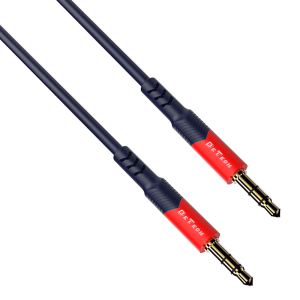 Аудио кабел DeTech DE-12AUX, 3.5mm жак, М/М, 1.0м, Черен - 4..