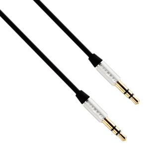 Аудио кабел DeTech DE-15AUX, 3.5mm жак, М/М, 1.0м, Черен - 4..
