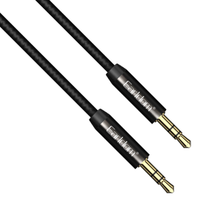 Аудио кабел Earldom ET-AUX03, 3.5mm жак, М/М, 1.0м, Черен - ..