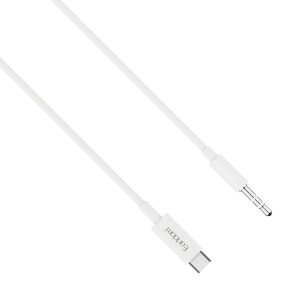 Аудио кабел Earldom ET-AUX29, 3.5mm към Type-C, 1.0м, Бял - ..
