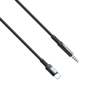 Аудио кабел Earldom ET-AUX38, 3.5mm към Type-C, 1.0м, Черен ..