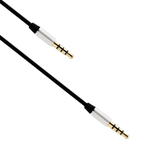 Аудио кабел, Earldom, AUX15, 3.5mm жак, М/М, 1.0м, Черен - 1..