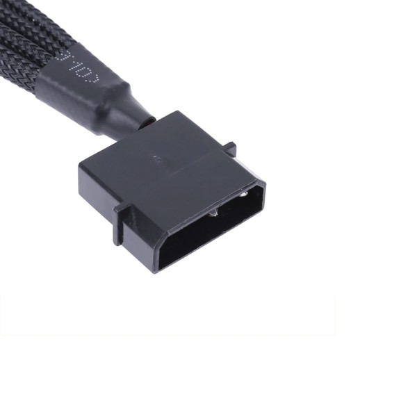Кабел No brand, Y-Сплитер, За вентилатори, MOLEX към 4x4PIN, 0.3m, Черен - 18322