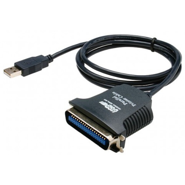 Кабел DeTech USB - Parallel port - 18122