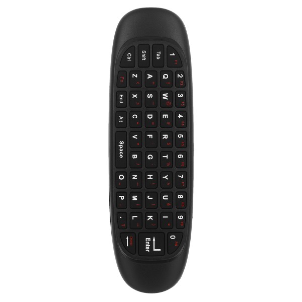 Универсално дистанционно No brand C120, Air mouse, USB 2.4GHz, Микрофон, Черен - 13052