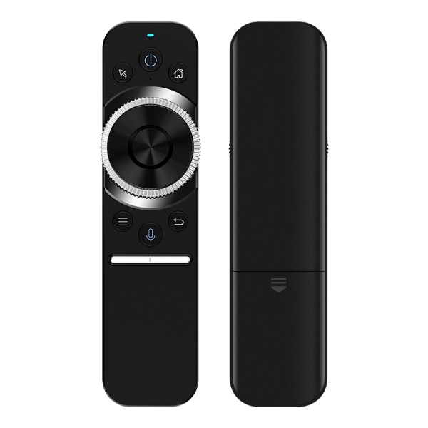 Универсално дистанционно No brand R1, Air mouse, USB 2.4GHz, Микрофон, IR програмируемо, Черен - 13044