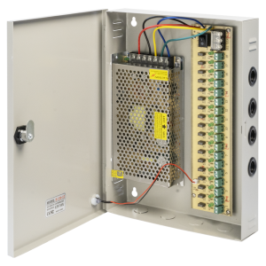 Импулсен захранващ блок No brand, 12V/10A, 18 Изхода, Металн..