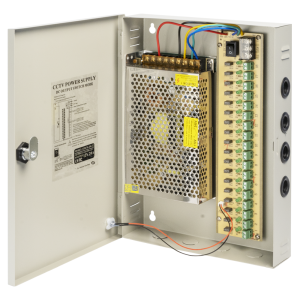 Импулсен захранващ блок No brand, 12V/20A, 18 Изхода, Металн..