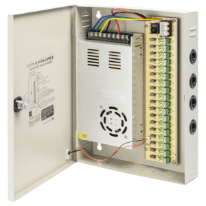 Импулсен захранващ блок No brand, 12V/30A, 18 Изхода, Металн..