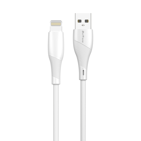 Кабел за данни DeTech DE-44i3, Lightning, 3.0m, Бял - 40271