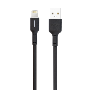 Кабел за данни DeTech DE-C37i, Lightning, 1.0m, Черен - 4019..