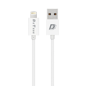 Кабели за данни DeTech, 10бр. За iPhone 5/6/7, 1.0m, Бял - 1..