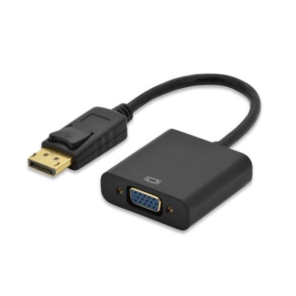 Преходник No brand, DP към VGA, Черен - 18220