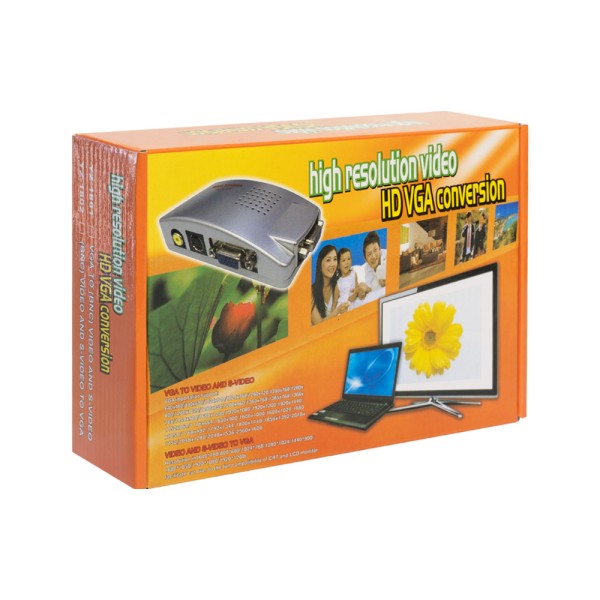 Конвертор, No brand, VGA към AV/S-Video+VGA, Сребрист - 18299