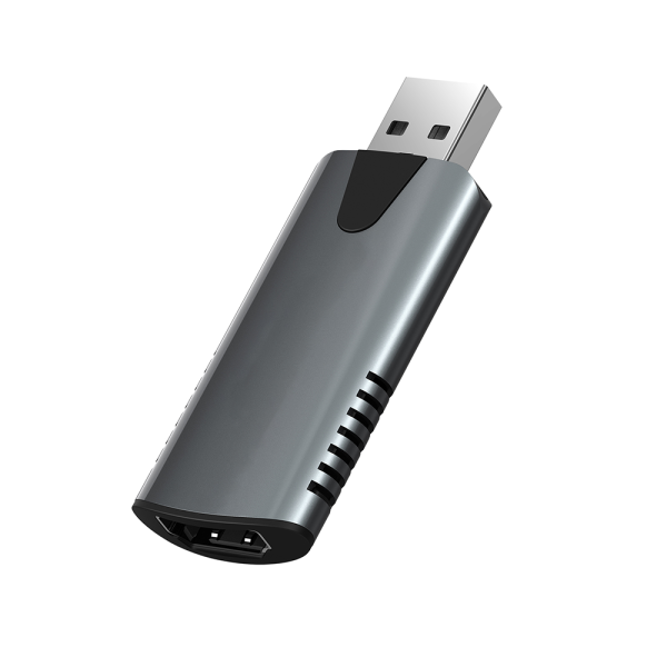 Външна Capture карта Earldom ET-W16, USB, HDMI, Full HD, Сив - 40234
