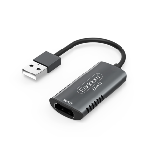 Външна Capture карта Earldom ET-W17,USB, HDMI, Full HD, Сив ..
