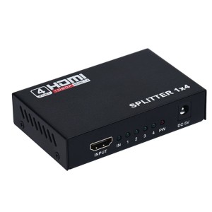 Сплитер от HDMI към 4 HDMI , със захранване - 18263