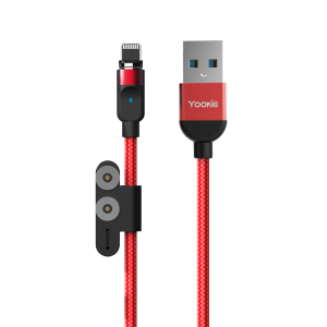 Магнитен кабел за данни Yookie CB4, 3 в 1, Micro USB, Lightn..