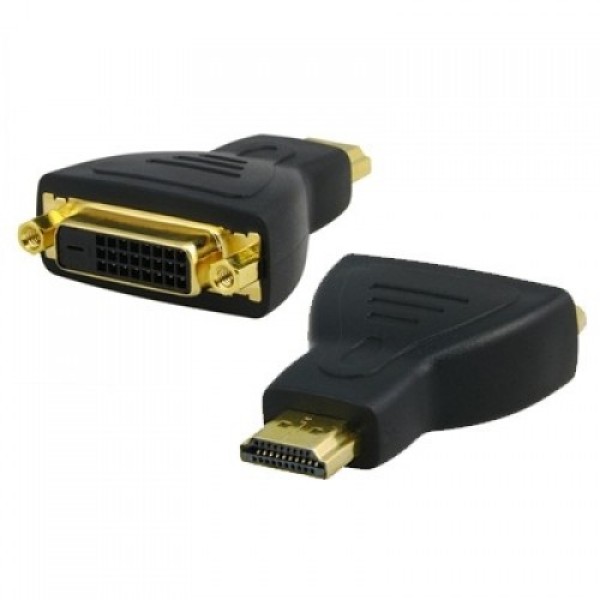 Преходник No brand, DVI F - HDMI, Черен - 17101