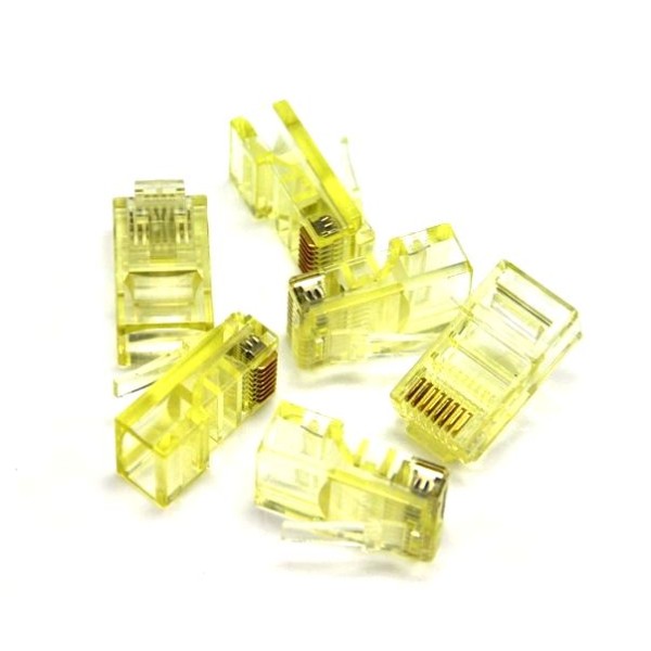 Букси No brand, RJ-45, 30 бр в пакет, Различни цветове - 17138