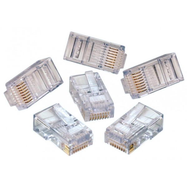 Букси No brand, RJ-45, 100 бр в пакет, High quality, Прозрачни - 17141