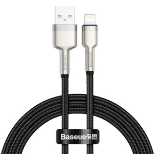 Кабел за данни Baseus Cafule, Lightning, 1.0m, Черен - 40473