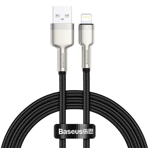 Кабел за данни Baseus Cafule, Lightning, 1.0m, Черен - 40473