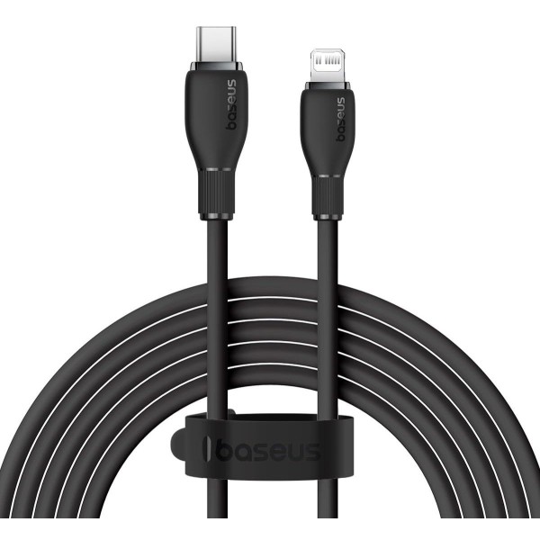 Кабел за данни Baseus Pudding, Type-C - Lightning, 20W, 2.0m, Черен - 40435