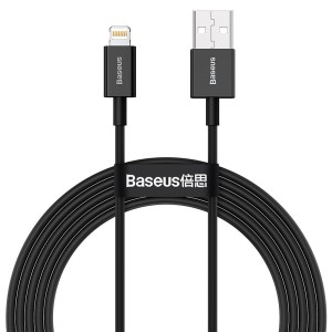Кабел за данни Baseus Superior, Lightning, 1.0m, Черен - 404..