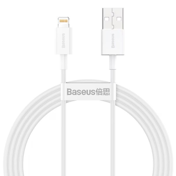 Кабел за данни Baseus Superior, Lightning, 1.5m, Бял - 40471