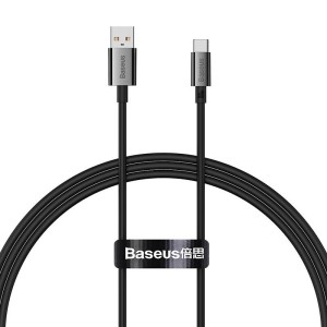 Кабел за данни Baseus Superior, Type-C, 100W, 1.0m, Черен - ..