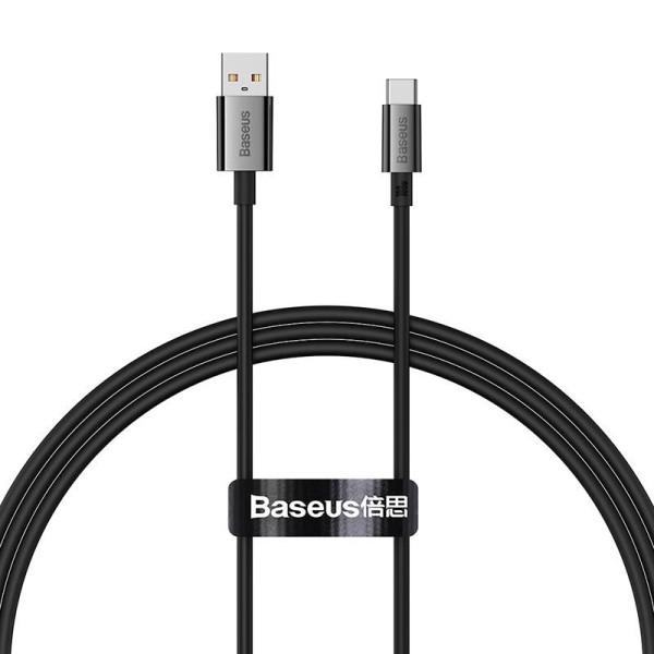 Кабел за данни Baseus Superior, Type-C, 100W, 1.0m, Черен - 40449