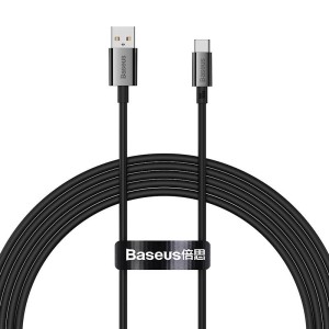 Кабел за данни Baseus Superior, Type-C, 100W, 2.0m, Черен - ..