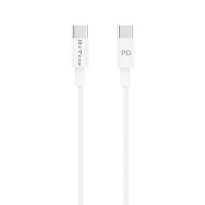 Кабел за данни DeTech DE-C29PD, Type-C - Type-C, PD, 1.0m, Б..