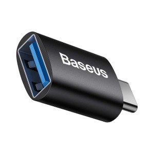 Преходник Baseus Ingenuity, USB F към Type-C, OTG, Черен - 4..