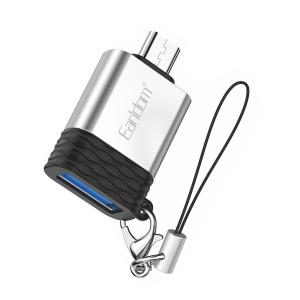 Преходник Earldom ET-OT66, USB F към Micro USB, OTG, Сребрис..
