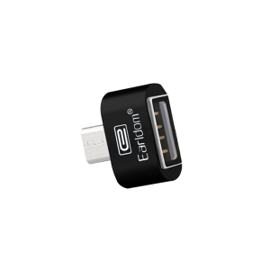 Преходник, Earldom, OT03, USB F към Micro USB, OTG, Черен - ..